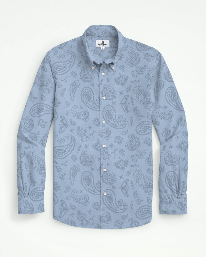 Blue & Pelis Jacquard Men's Shirt