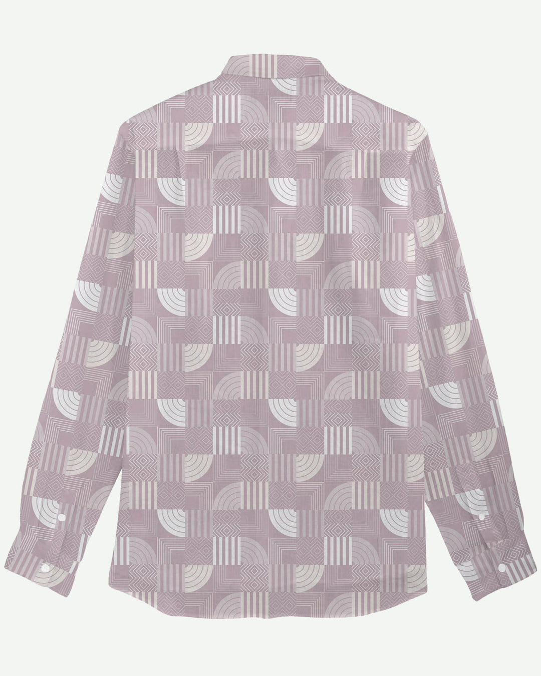 Provence Geometric Men's Long Sleeve Shirt