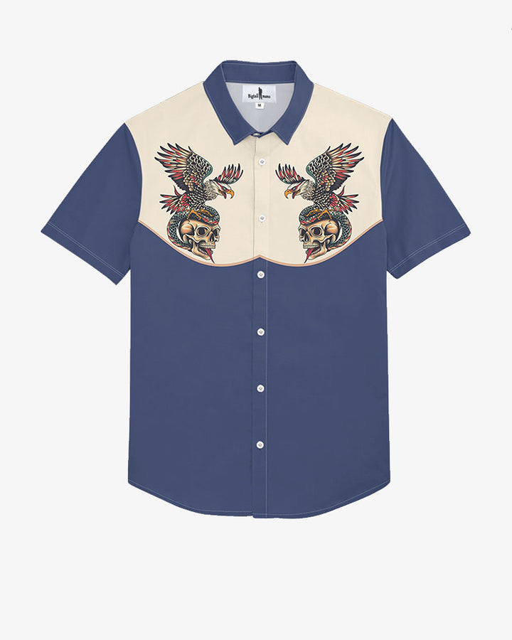 100% Cotton-Trapper Short Sleeve Button-Up Shirt