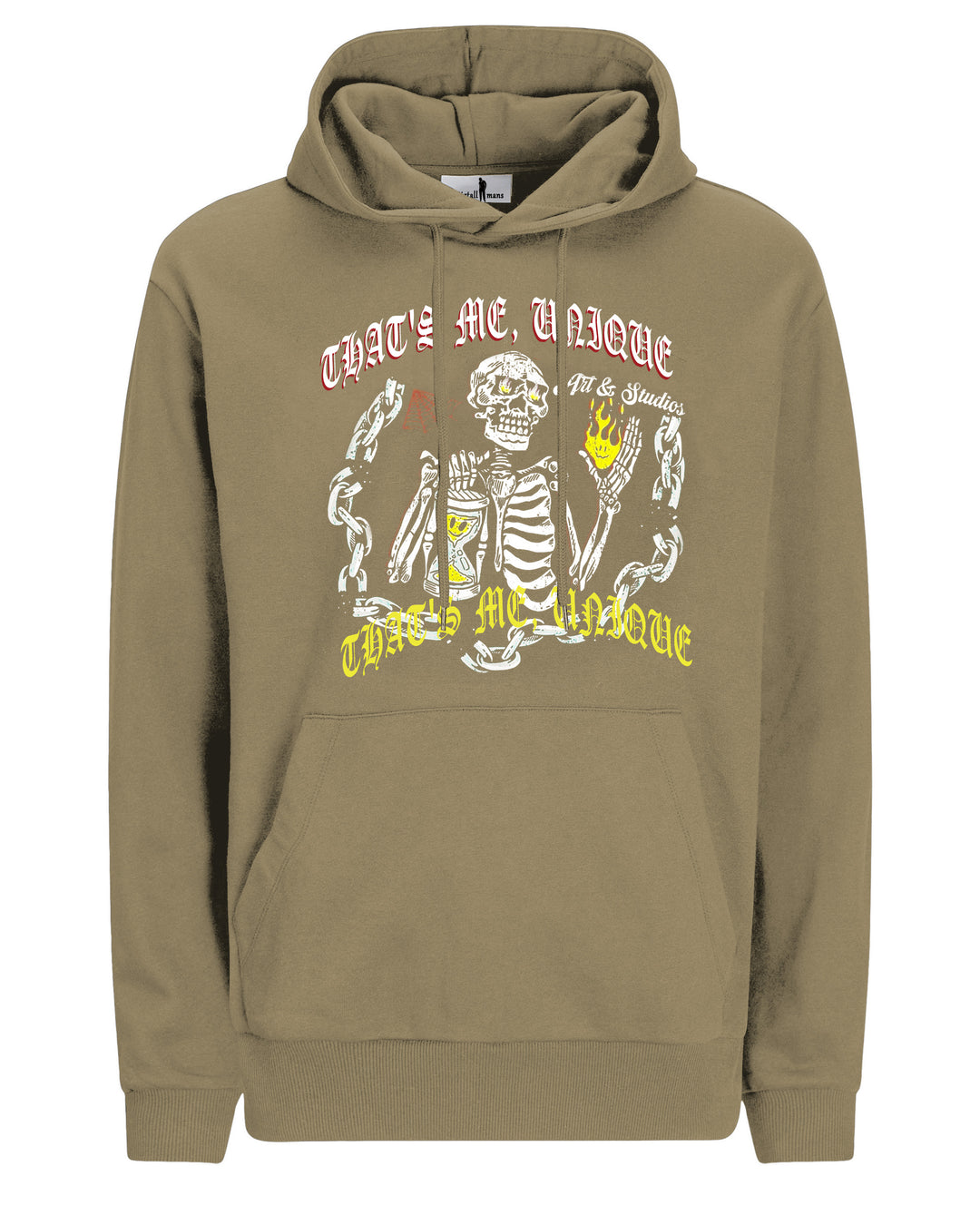 Cotton-yearning For The Bright Skull Print Men's Loose Oversized Sweater