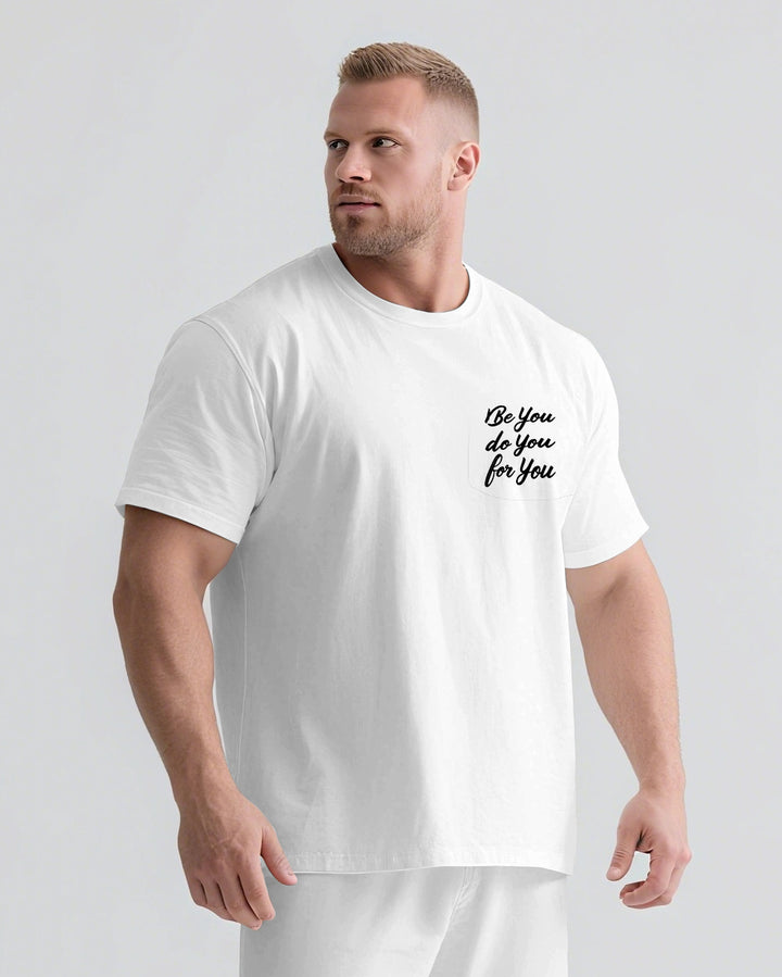 Be You Do You For You Slogan T-shirt 2-Piece Set