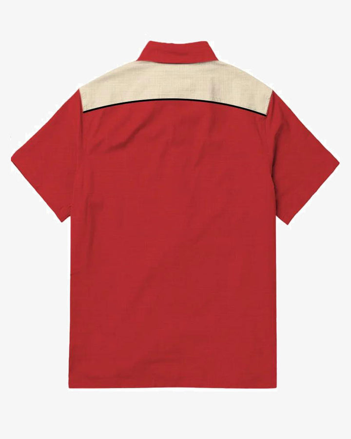 100% Cotton-Red Rock Men's Short Sleeve Button-Up Shirt