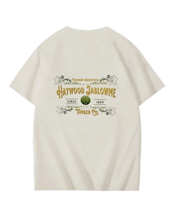 S-5XL Haywood Since 1869 Jablowme Timber Print T-Shirt