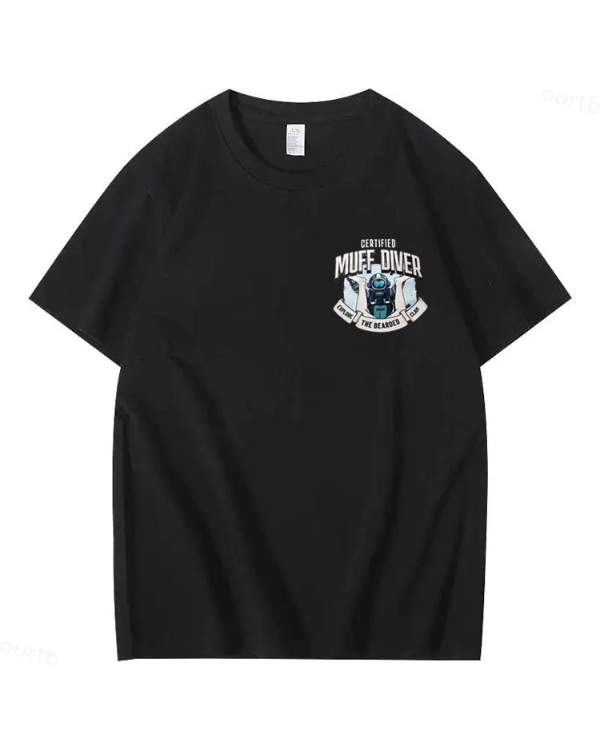 S-5XL Certified Muff Diver Art Pattern Print T-Shirt