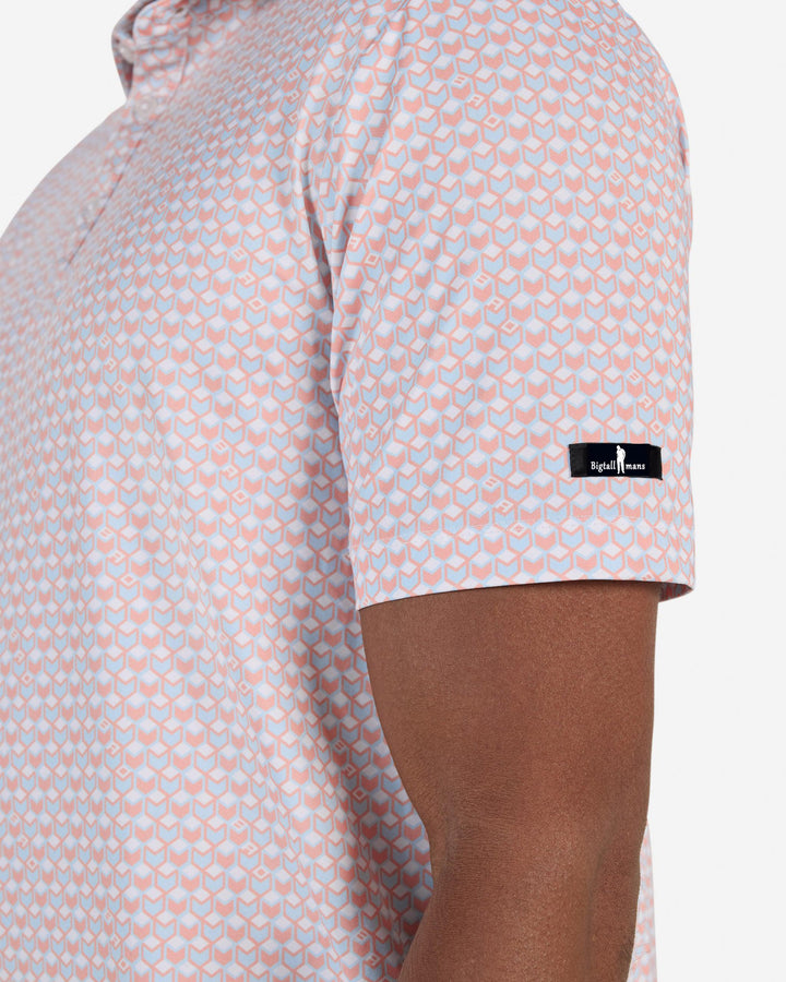 Pathfinder-Peach Amber Core Performance Polo