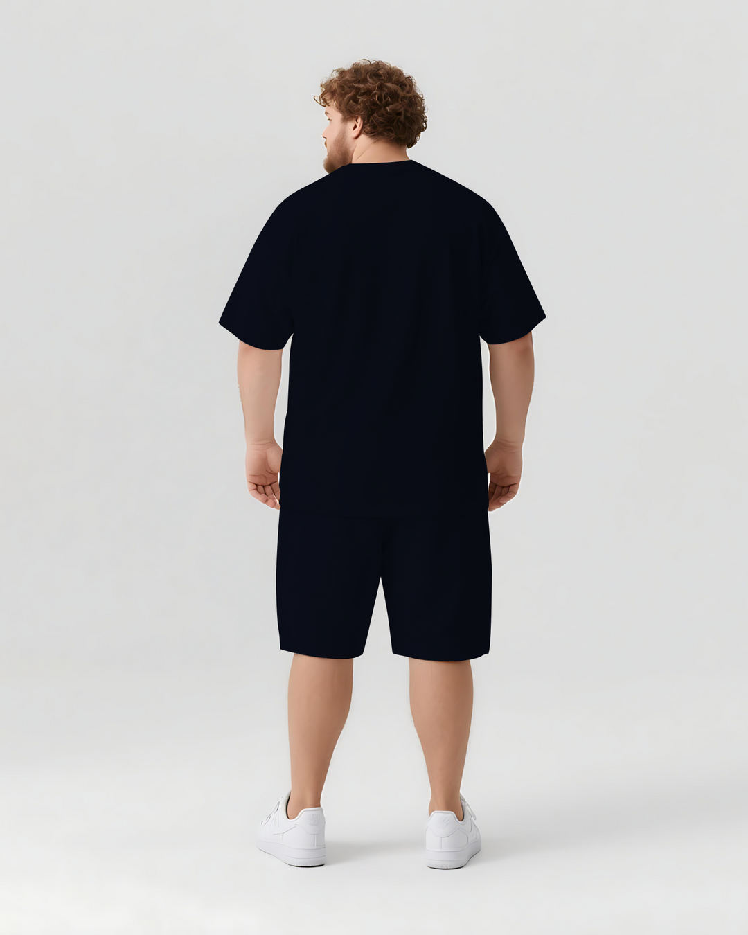 Never STOP Slogan T-shirt Shorts Set