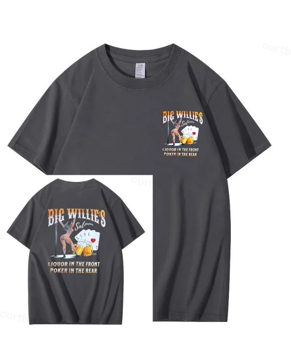 S-5XL Big Willie's 2 Sided Y2K Summer T-shirt