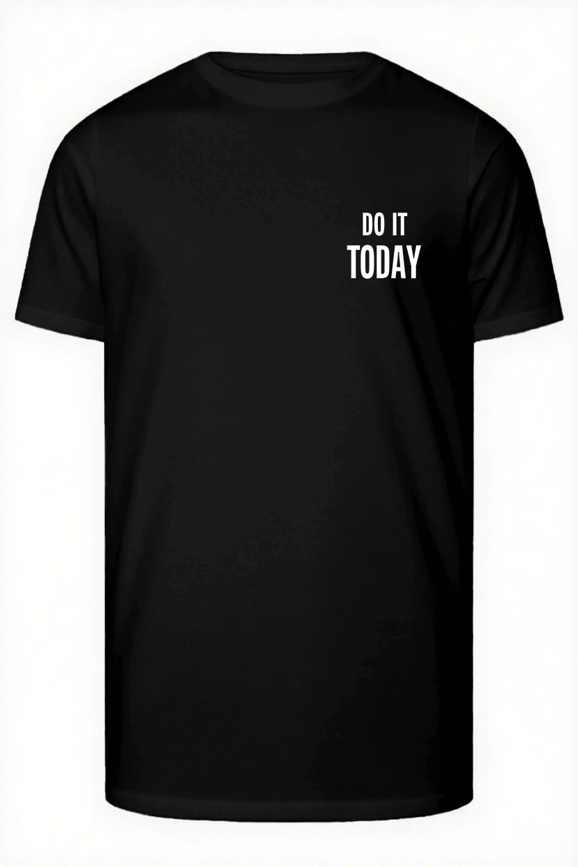 Do It Today Slogan T-shirt 2-Piece Set