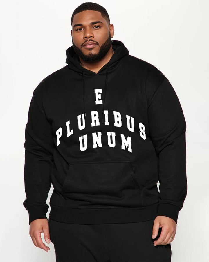 United One Slogan Print Oversized Cotton Hoodie