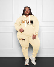 Women's Plus Size Do Not Disturb Hoodie Set