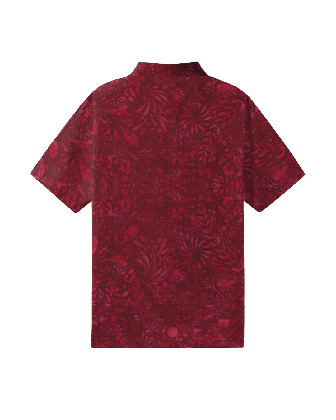 Balinese Swirl Batik Men's Polo Short Sleeve