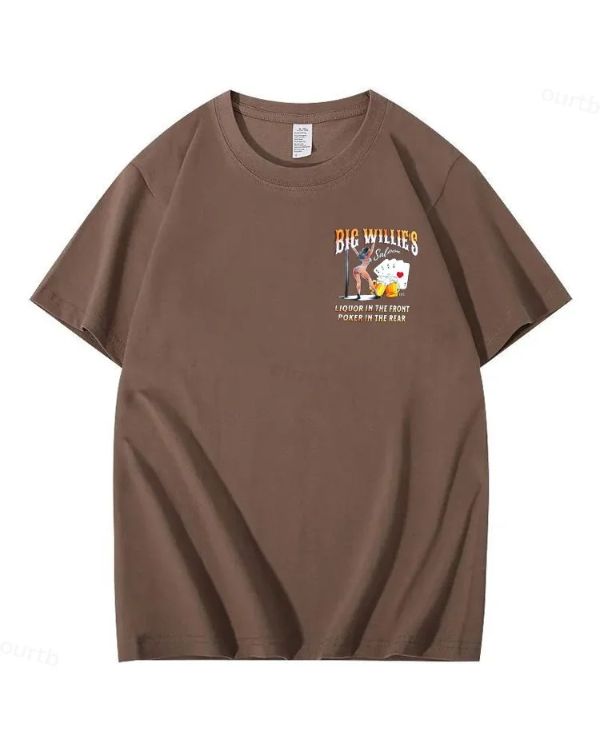 S-5XL Big Willie's 2 Sided Y2K Summer T-shirt