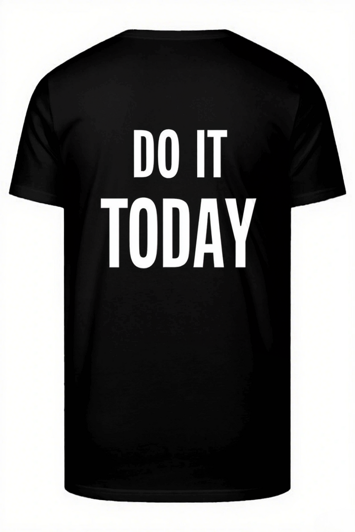 Do It Today Slogan T-shirt 2-Piece Set
