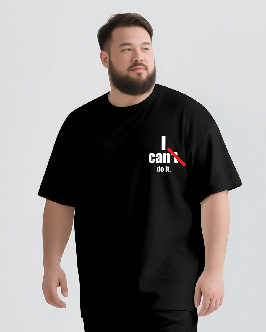 I Can Do It Slogan 2-Piece T-shirt Set