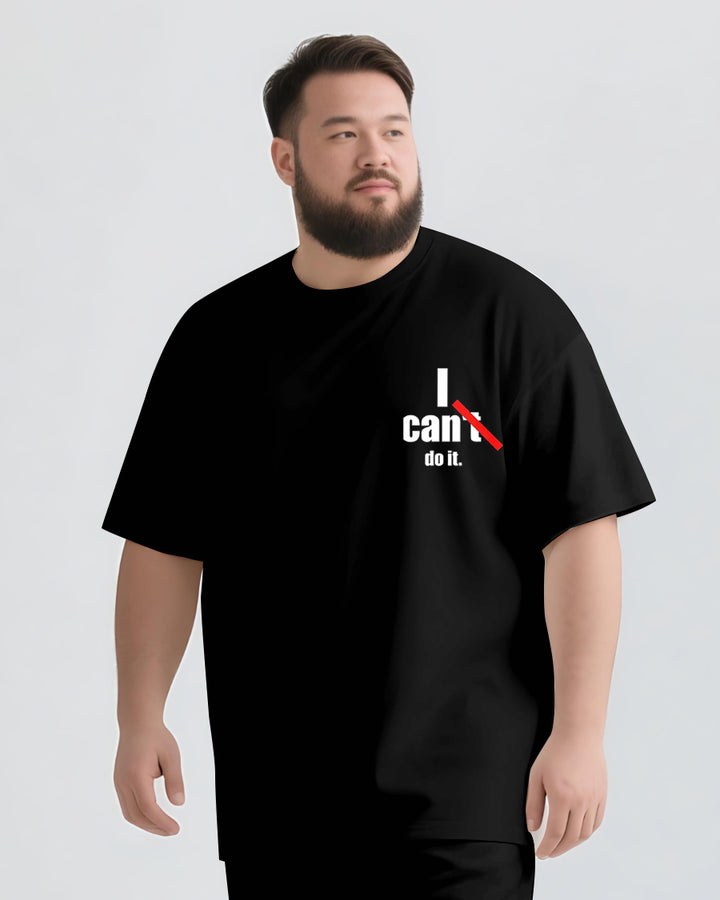 I Can Do It Slogan 2-Piece T-shirt Set