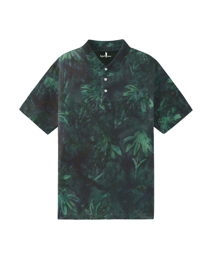 Green Ocean Batik Men's Polo Short Sleeve