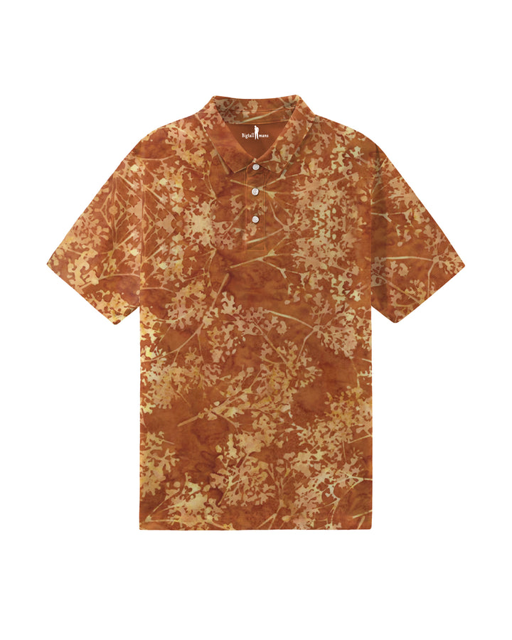 Earthy Batik Men's Polo Short Sleeve