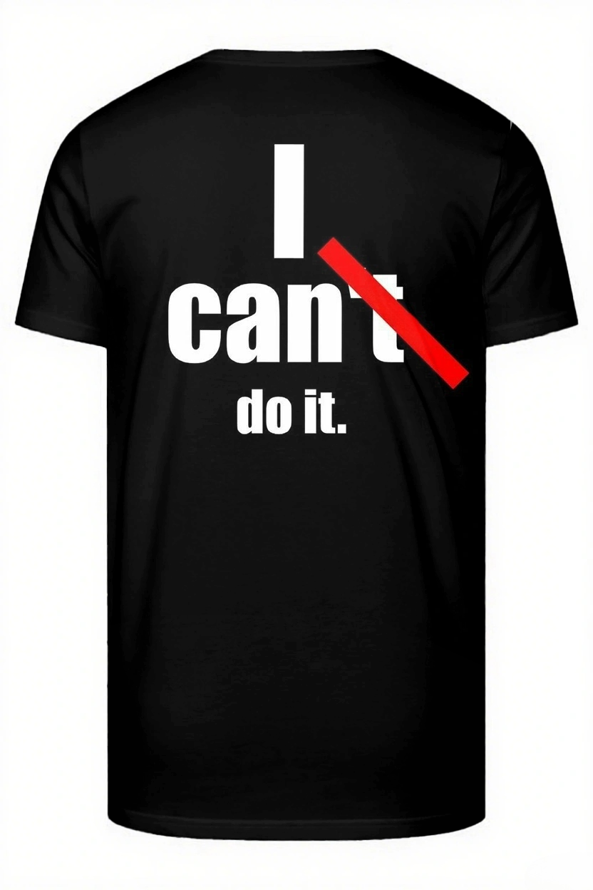 I Can Do It Slogan 2-Piece T-shirt Set
