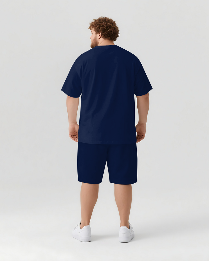 NEVER give up Slogan T-shirt Shorts Set