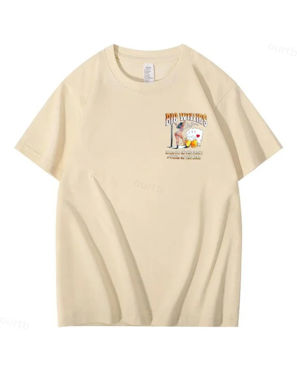 S-5XL Big Willie's 2 Sided Y2K Summer T-shirt