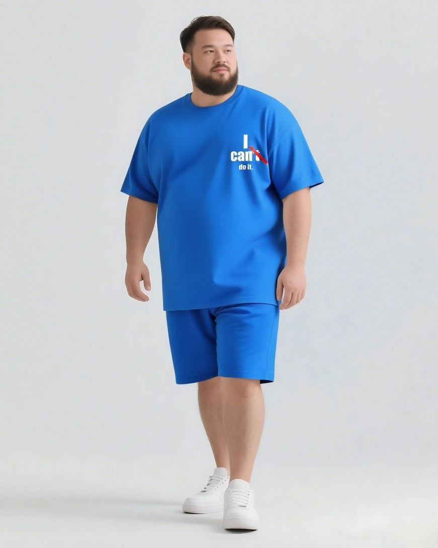 I Can Do It Slogan 2-Piece T-shirt Set