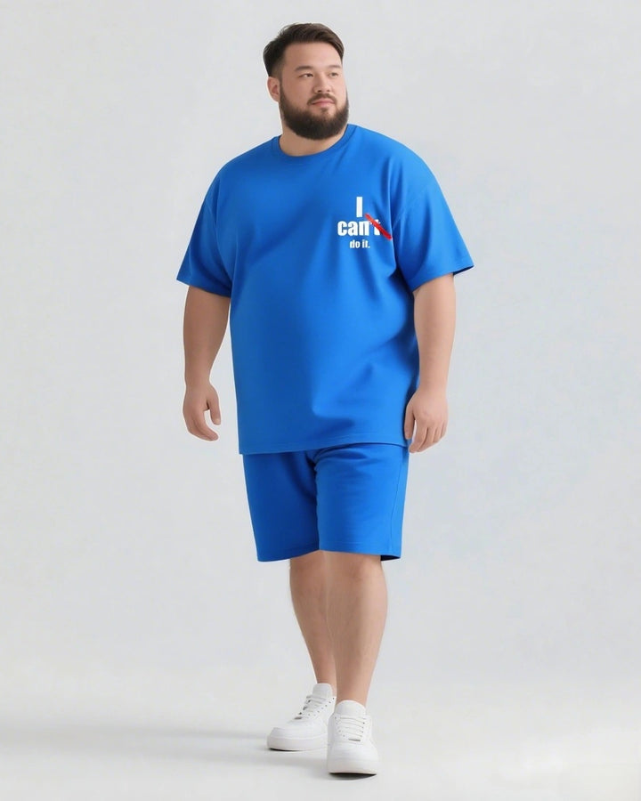 I Can Do It Slogan 2-Piece T-shirt Set
