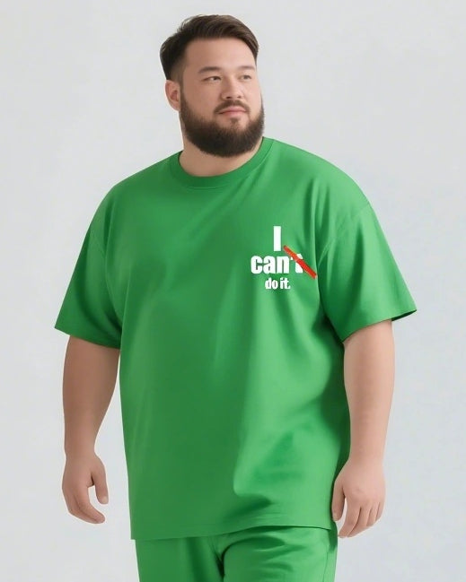 I Can Do It Slogan 2-Piece T-shirt Set
