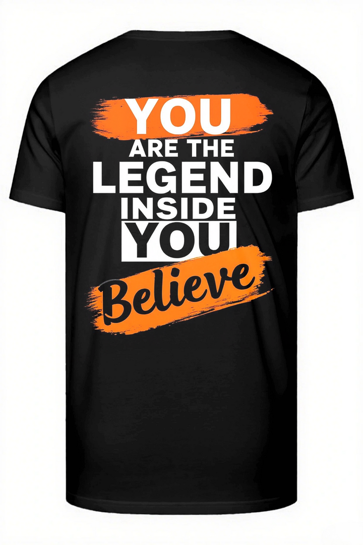 YOU ARE THE LEGEND Slogan T-shirt Shorts Set