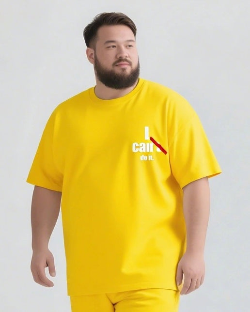 I Can Do It Slogan 2-Piece T-shirt Set
