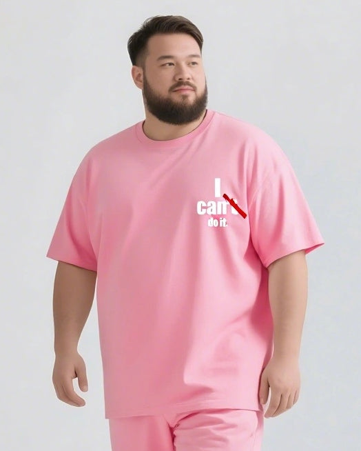 I Can Do It Slogan 2-Piece T-shirt Set