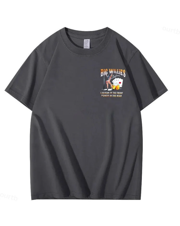 S-5XL Big Willie's 2 Sided Y2K Summer T-shirt
