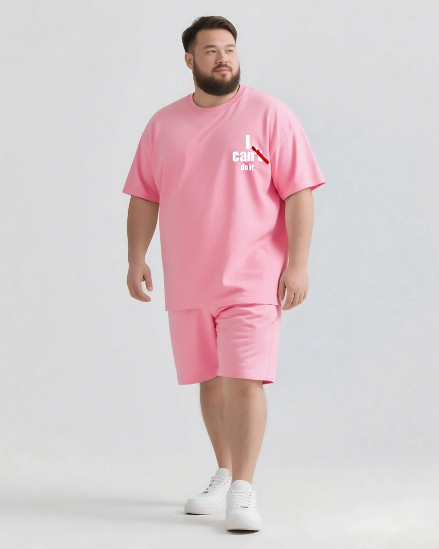 I Can Do It Slogan 2-Piece T-shirt Set