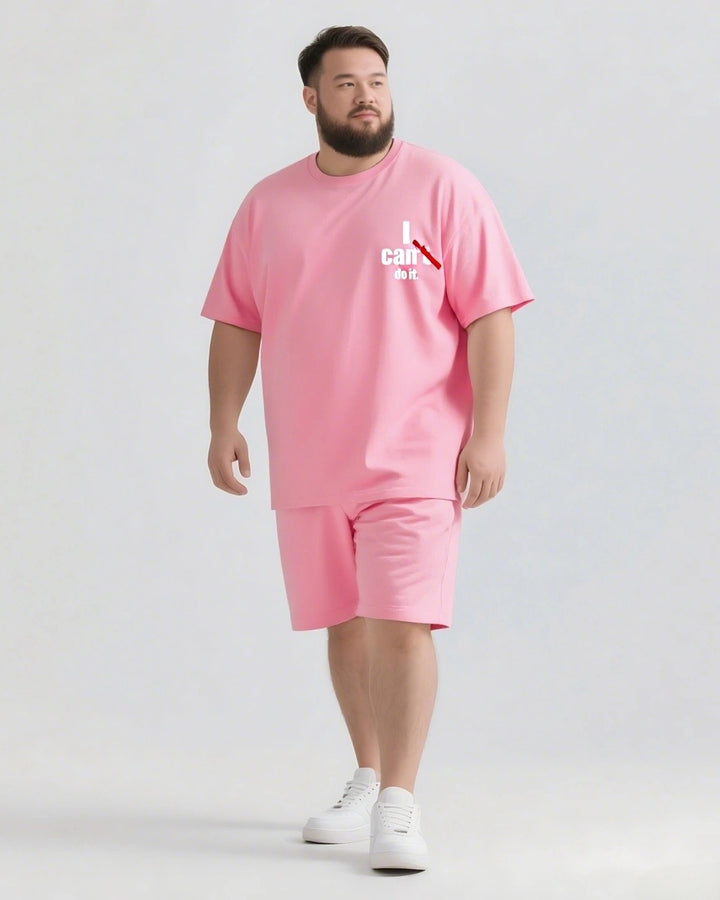 I Can Do It Slogan 2-Piece T-shirt Set
