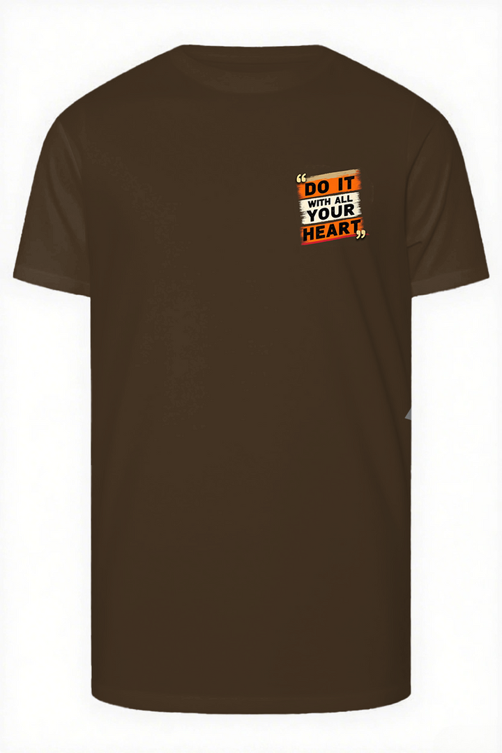 Do It with All Your Heart Slogan 2-Piece T-shirt Set