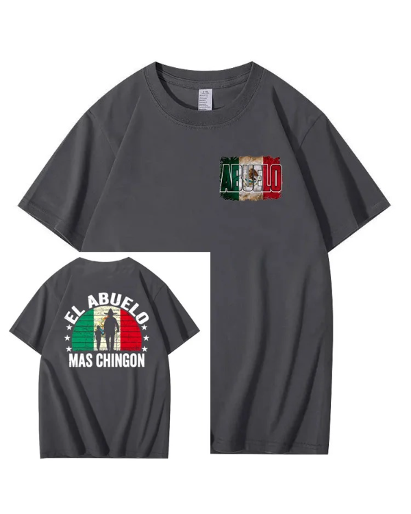 S-5XL EL ABUELO The Coolest Grandpa Printed T-Shirt