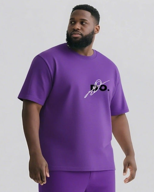 DO. Slogan T-shirt 2-Piece Set