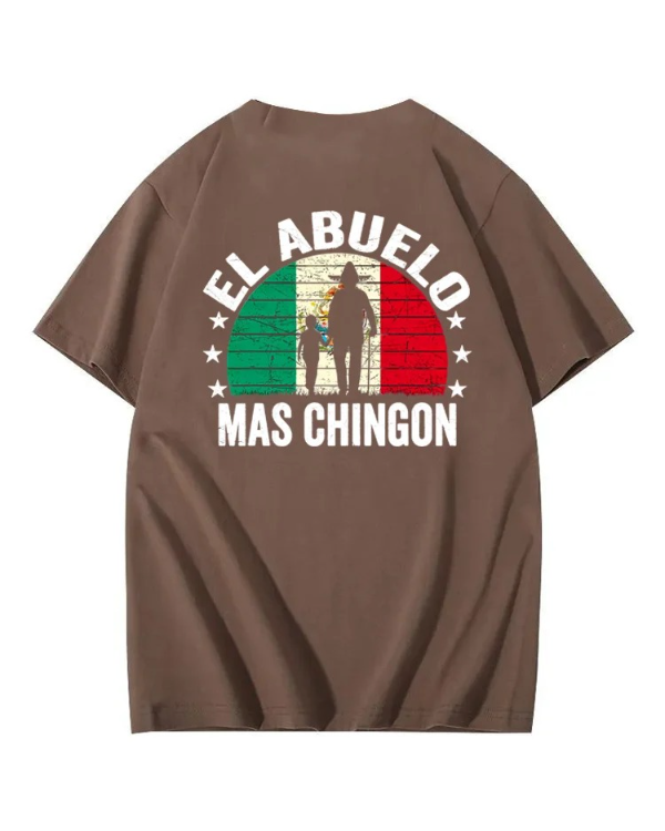 S-5XL EL ABUELO The Coolest Grandpa Printed T-Shirt