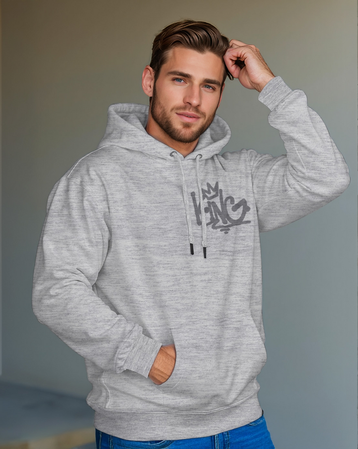 Jacquard King Large Cotton Hoodie