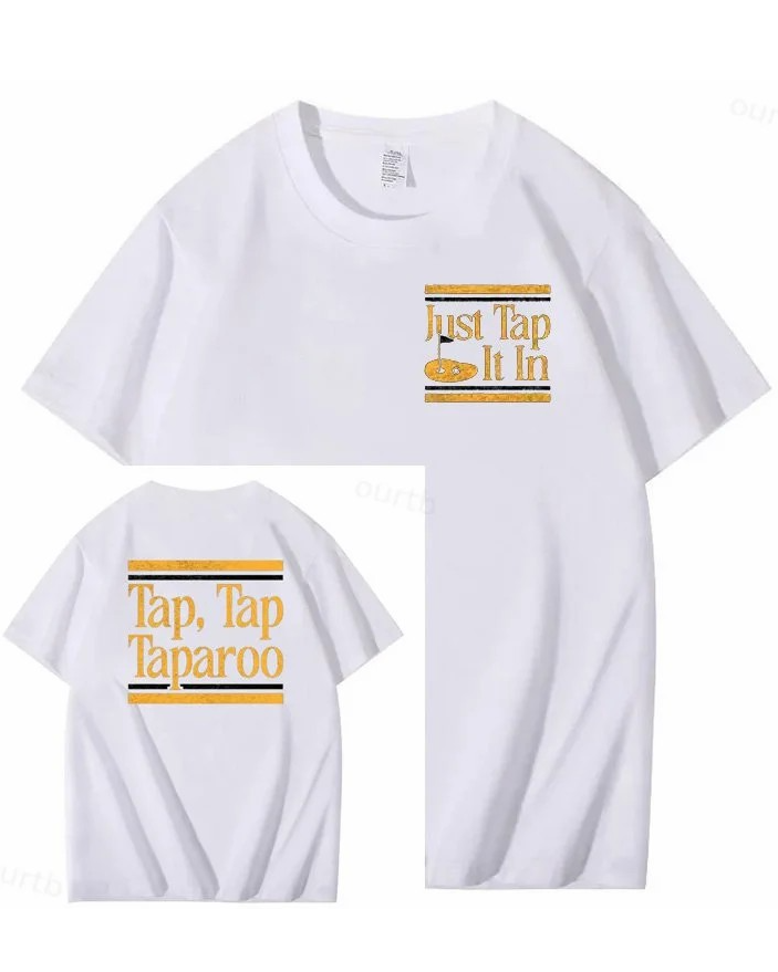 S-5XL Just Tap It In Pattern100% Cotton T-Shirt