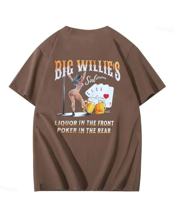 S-5XL Big Willie's 2 Sided Y2K Summer T-shirt