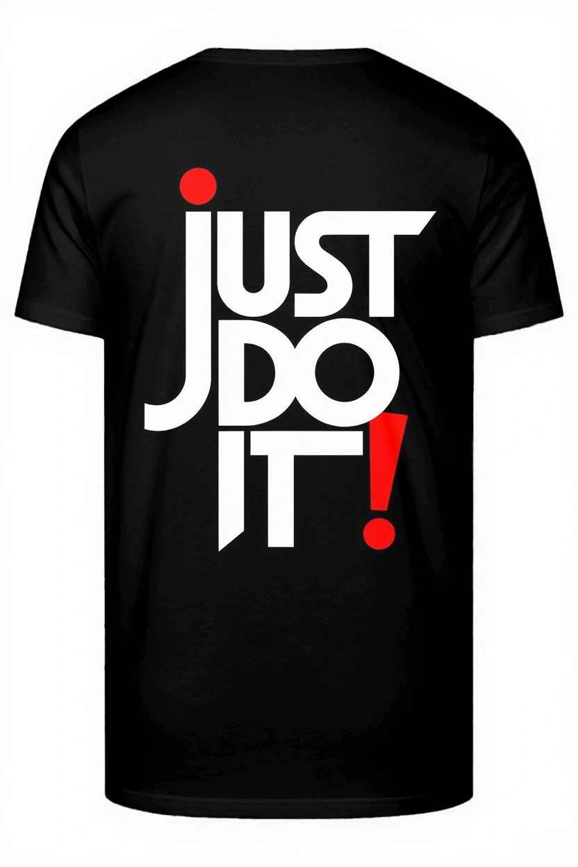 JUST DO IT! Slogan T-shirt 2-Piece Set