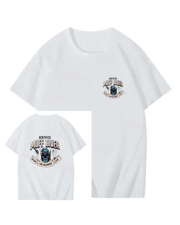 S-5XL Certified Muff Diver Art Pattern Print T-Shirt