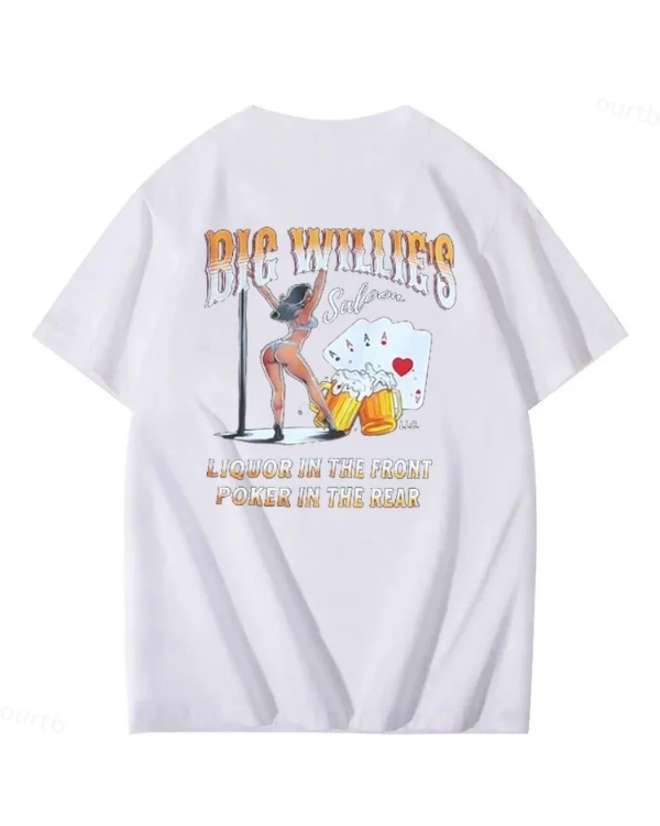 S-5XL Big Willie's 2 Sided Y2K Summer T-shirt