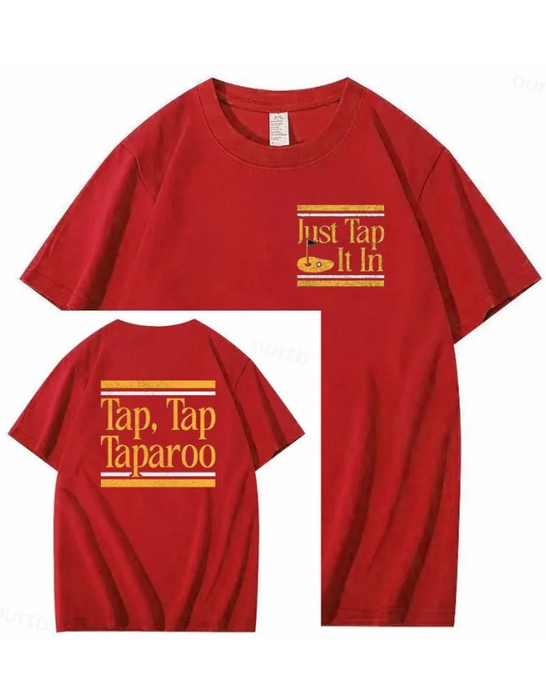 S-5XL Just Tap It In Pattern100% Cotton T-Shirt