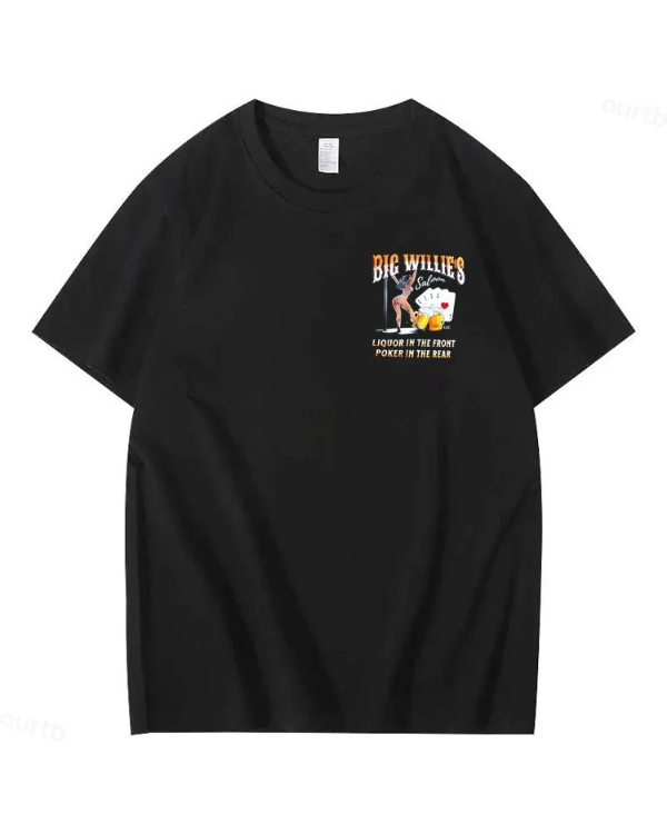 S-5XL Big Willie's 2 Sided Y2K Summer T-shirt