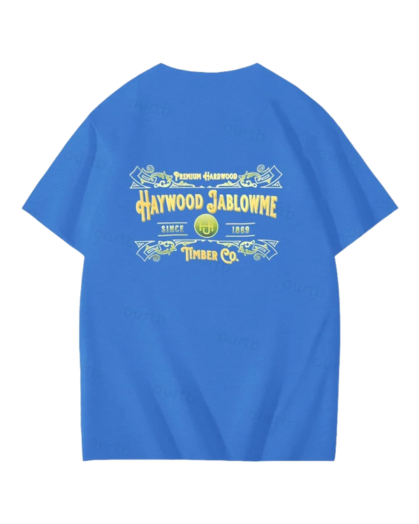 S-5XL Haywood Since 1869 Jablowme Timber Print T-Shirt