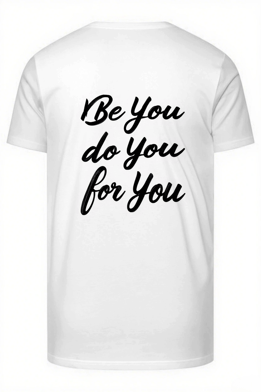 Be You Do You For You Slogan T-shirt 2-Piece Set