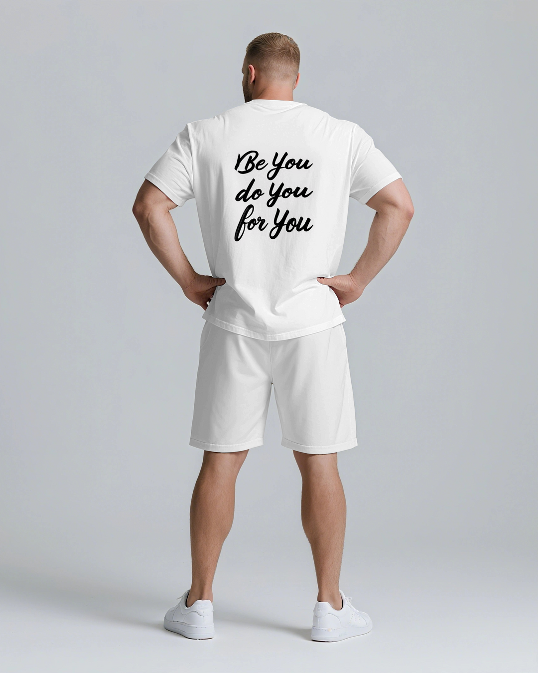 Be You Do You For You Slogan T-shirt 2-Piece Set