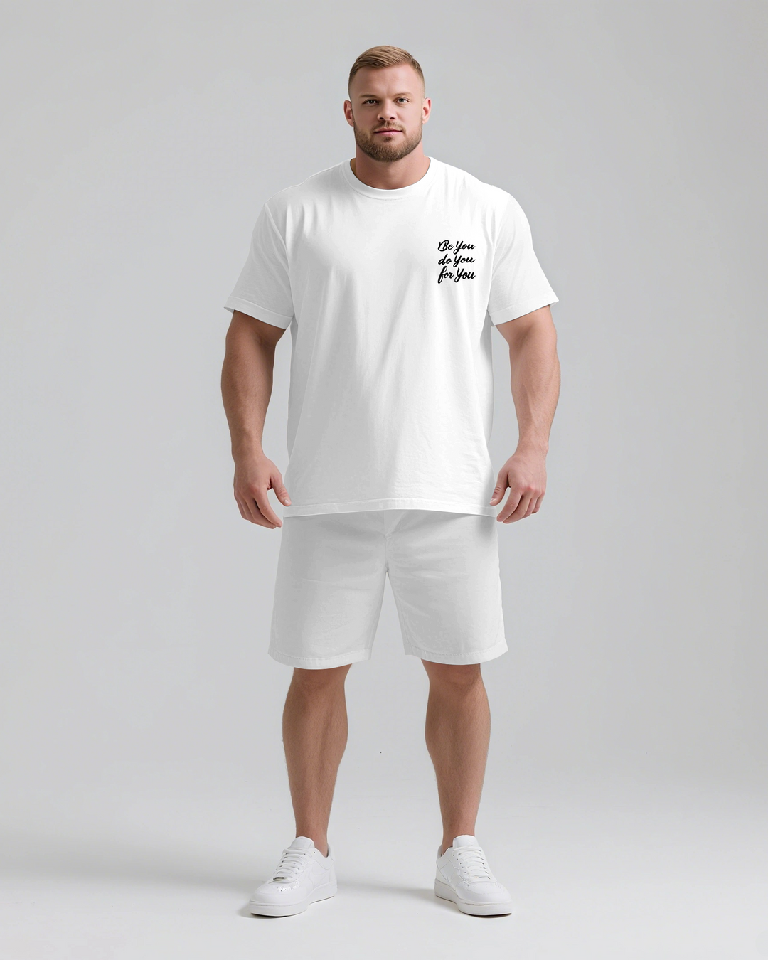 Be You Do You For You Slogan T-shirt 2-Piece Set