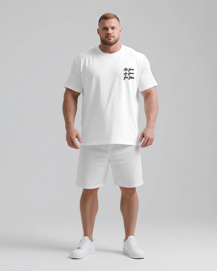 Be You Do You For You Slogan T-shirt 2-Piece Set